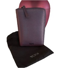 Tumi purple textured leather - textured,