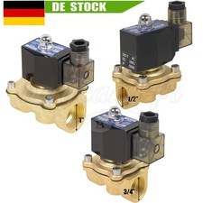 Magnetventil Messing 3/4" 1/2" 1" 0-10 Bar NC Stromlos Geschlossen 230V Ventil