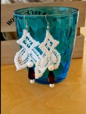 Spitze Ohrringe Unikat