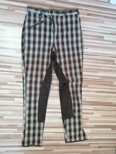 ELT Reithose Fun Sport Damen Vollbesatz Größe 38 Kariert Sehr Gut Erhalten 