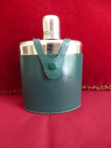 Flachmann mit ledermantel - flachmann,