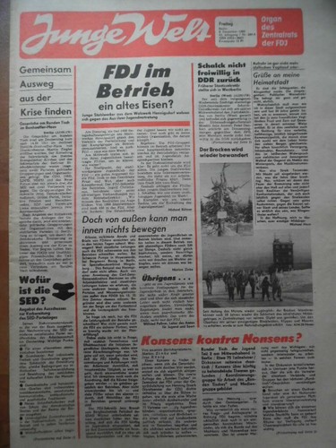 Junge welt dezember 1989 - junge,