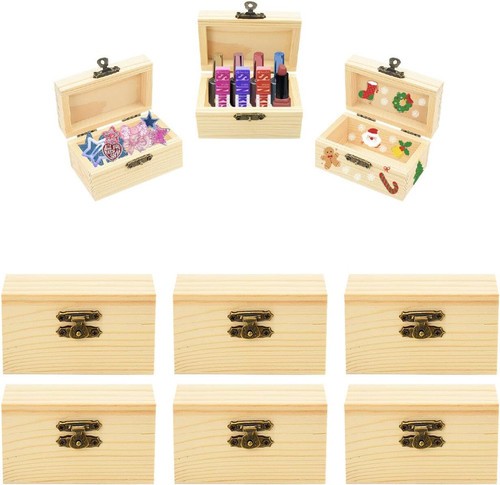 Mini schatztruhe holz stück - holz-6,