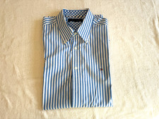 Tommy Hilfiger Herrenhemd Kurzarm - Gr. L Gr. 50- blau/weiß - sehr guter Zustand