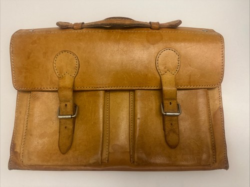Leder aktentasche vintage - leder,
