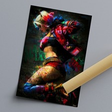 Harley quinn poster - quinn, farbig