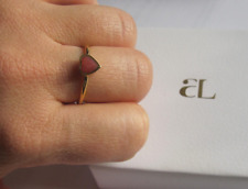 Abbott Lyon Mini Heart Birthstone Ring Januar Gold / Granat Edelstahl 18k platt.