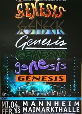 GENESIS  1998  MANNHEIM - orig. Concert Poster - Konzert Plakat - DIN A1 xx