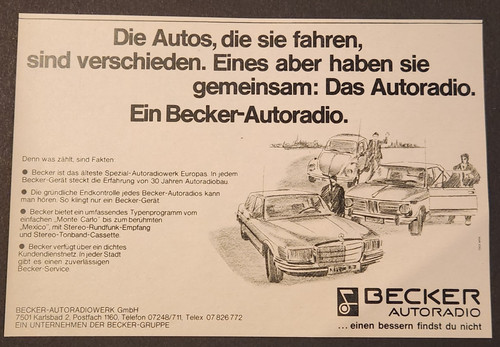 Becker car stereo - 60.,