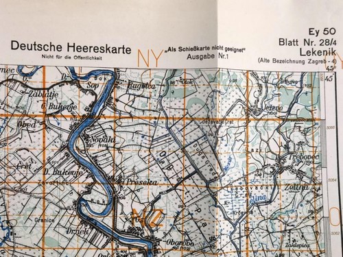 Deutsche heereskarte 1943 - deutsche,