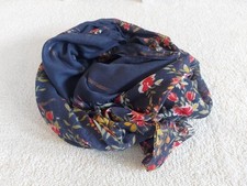 Tuch Schal damen Glitzerfaden Blumen Floral