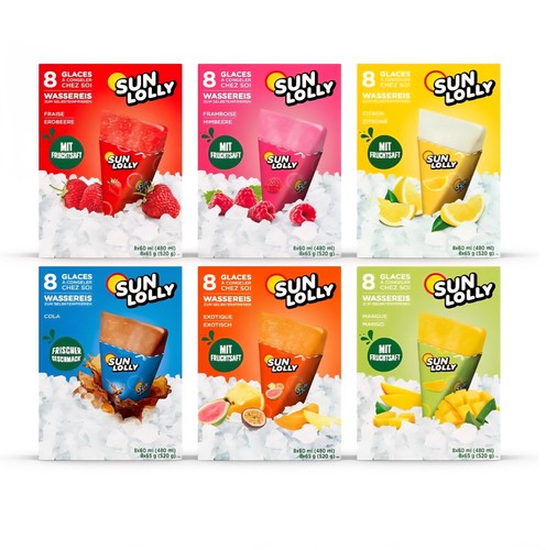 Sun lolly wassereis mischung - lolly,