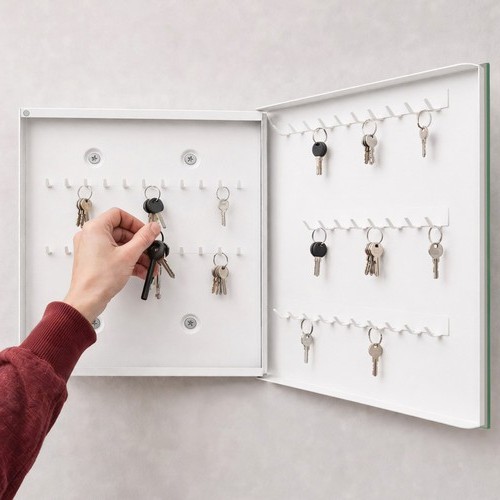 Weiß schlüsselschrank - weiß,