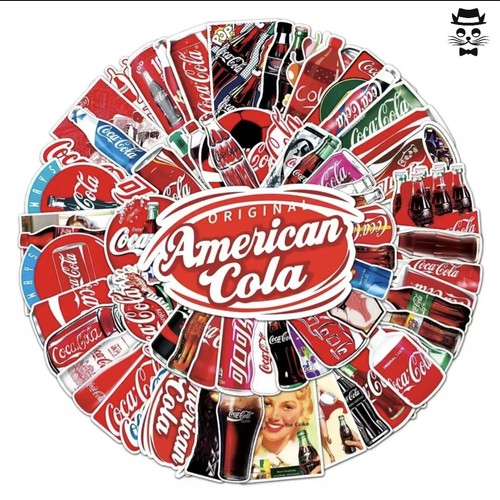 75x coca cola sticker set - 75x,