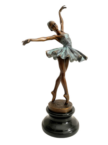Bronzefigur bronze ballerina - bronzefigur,