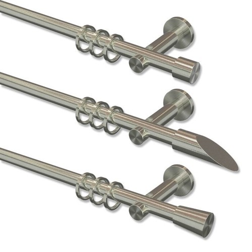 Gardinenstange edelstahl optik - edelstahl,