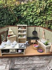 Antike Puppen Küche Puppenhaus USA Rarität Herd Nostalgie Möbel funktionsfähig