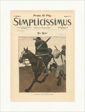 Titelseite der Nummer 51 von 1901 Bruno Paul Per Kabel Pferd Simplicissimus 0259