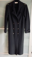 Langer Schwarzer Strickmantel