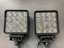 2 LED Arbeitsscheinwerfer 10-30V Off Road - 16 LED's - Leuchtfläche: 100x100mm