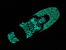 SANTA CRUZ Knox FIREPIT, Glow in Dark, Oldschool shaped Skateboard Deck, Peralta
