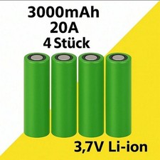4x Akkuzelle 3,7V 3000mAh bis