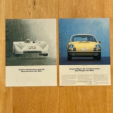 Porsche 911 S 908 Jo Siffert 1000KM Nürburgring 1971 Vintage Ad Werbung Reklame