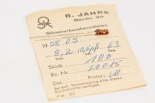 10x Glimmer-Kondensator von Jahre Typ 58.09, 8.2 pF / 63 V, Mica Capacitor, NOS