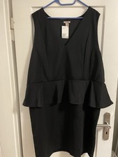 H&M Damen Etui Pemplum Kleid