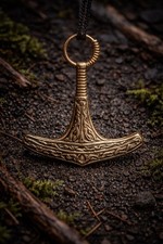 Ukko's Axe Bronze Pendant —