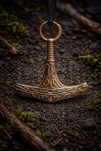 Ukko axe bronze pendant - ukko's,