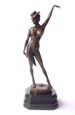 Bronzefigur Revuetänzerin