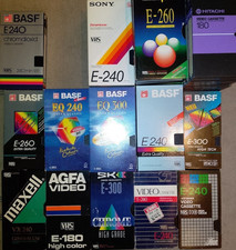 30 VHS-Kassetten - überwiegend bespielt (eigene Aufnahmen TV) - BASF, Maxell