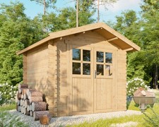 Gartenhaus Holzhaus Gerätehaus Blockhaus 2,5x2,2m 28mm
