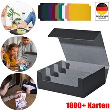 Sammelkarten Aufbewahrungsboxen, Premium Magnetische Deck Boxen für 1800+ Karten