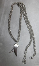 Herren Collier Stahl Zahn 60