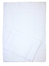 2tlg. Set FÜLLUNG für Bettwäsche für Kinderwagen Wiege 70x50 cm Decke und Kissen