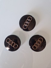 Audi Radkappendeckel Audi A4 Variant Schwarz/Gold Radnabenabdeckungen 3stk.