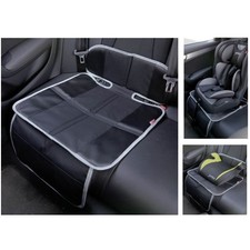 Kindersitz Unterlage mit Netztasche Sitzschoner Matte fürs Auto Isofix geeignet