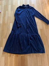 Weihnachten! Wunderschönes Kleid  Hess Natur 44/46 Marineblau TOP Zustand!