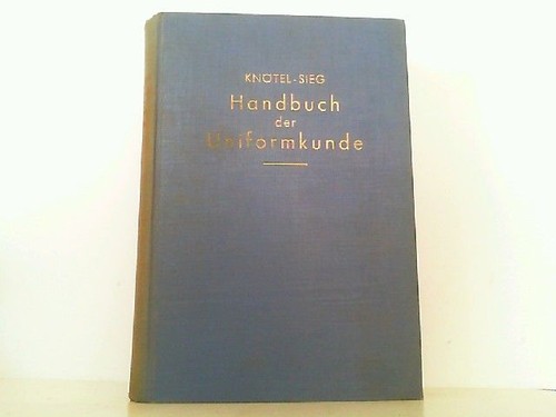 Handbuch der uniformkunde die - handbuch, uniformkunde.