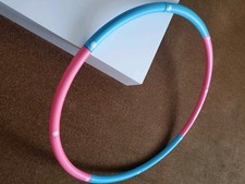 Proiron Hula Hoop Fitnessreifen ☆ Schaumstoff ☆ 8-teilig ☆ Rosa/Blau