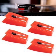 4 Stück Nadel Plattenspieler Ersatznadel für Schallplattenspieler Tonabnehmer