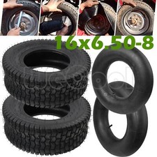 2x Reifenmantel / 2x Schlauch 16x6.50-8 für Reifen 16x6.50-8,16x7.50-8,18x6.50-8
