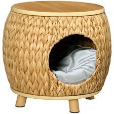 Katzenhöhle aus Rattan 2-in-1