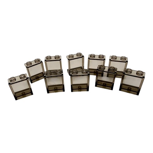 Lego panel 1x2x2 trans - 1x2x2, brown