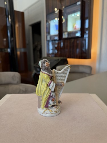 Meissen figur harfenistin - meissen,