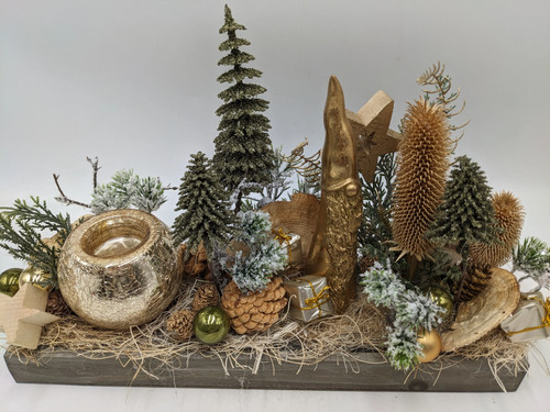Weihnachtsgesteck teelicht - weihnachtsgesteck,