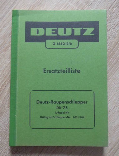Deutz raupenschlepper dk75 - deutz,