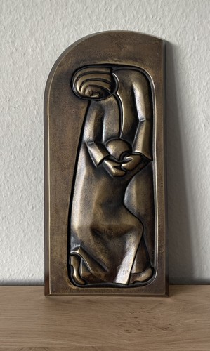 Abstrakte bronze skulptur - bronze,